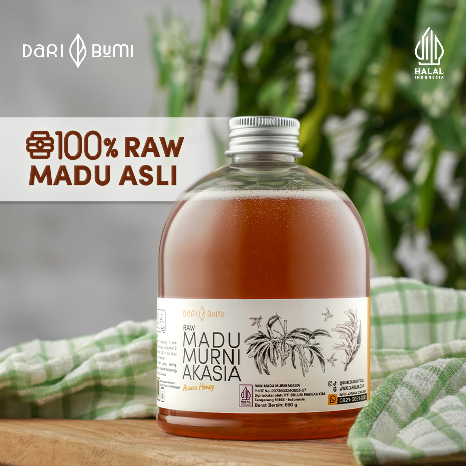 Dari Bumi Madu Murni Akasia 650 Gr Varian Raw Honey Asli Premium Pure