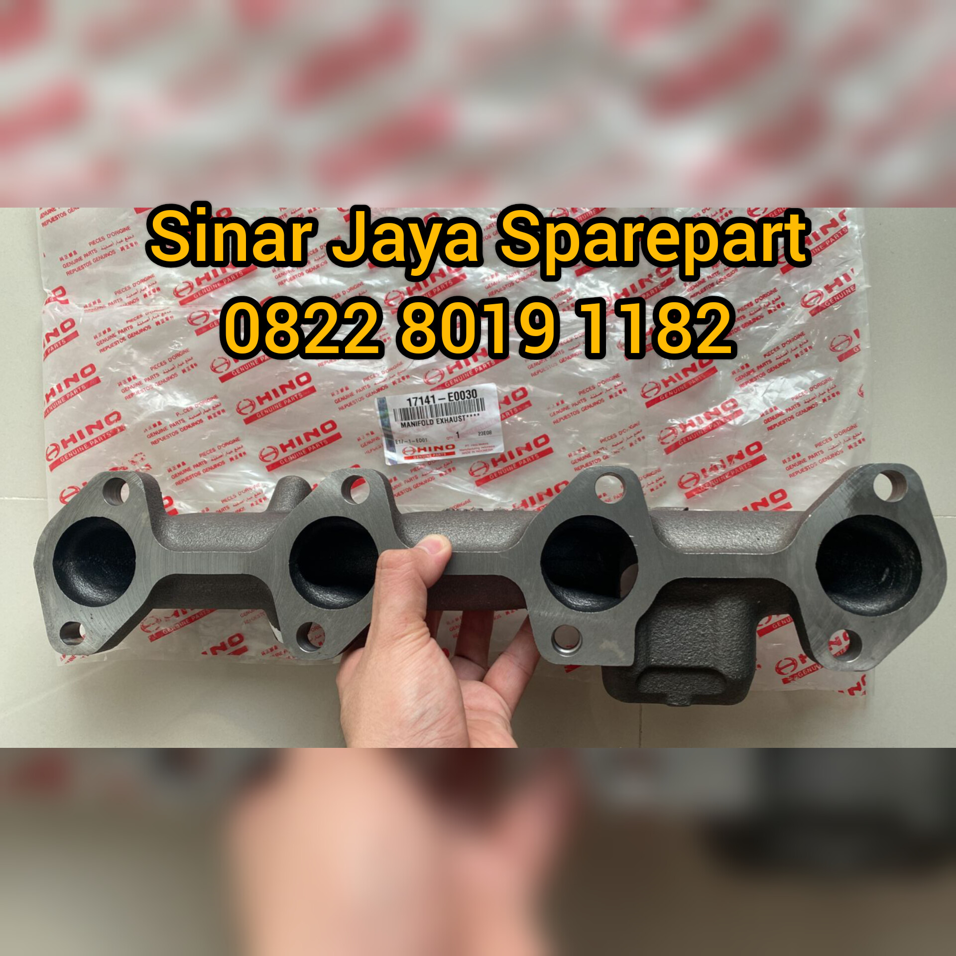 Manifold Exhaust Toyota Dyna 130HT 130XT 130LT Hino Dutro 130HT 130HD 130MD Original 17141-78200 / 17141-E0030 Harga 950,000 rupiah*Gratis Ongkir