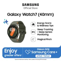 Samsung Galaxy Watch7 40mm - Smartwatch AI, Prosesor 3nm, Sleep Apnea Monitoring, Dual GPS