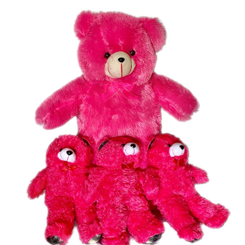 Boneka Teddy Bear family (4pcs) — Boneka beranak