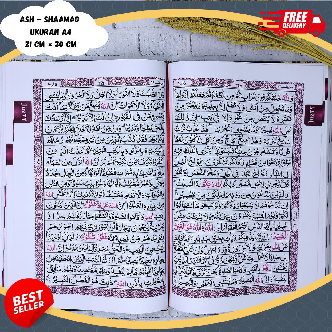 TERLARIS] – Al Quran Ash Shamad A4 Di Sertai Tajwid Praktis, Al Quran Non  Terjemahan, Alquran Tanpa Terjemah, Al Quran Standar A4, Alquran 30 Juz,  Alquran A4, Alquran Baris 18, Alquran Rasm