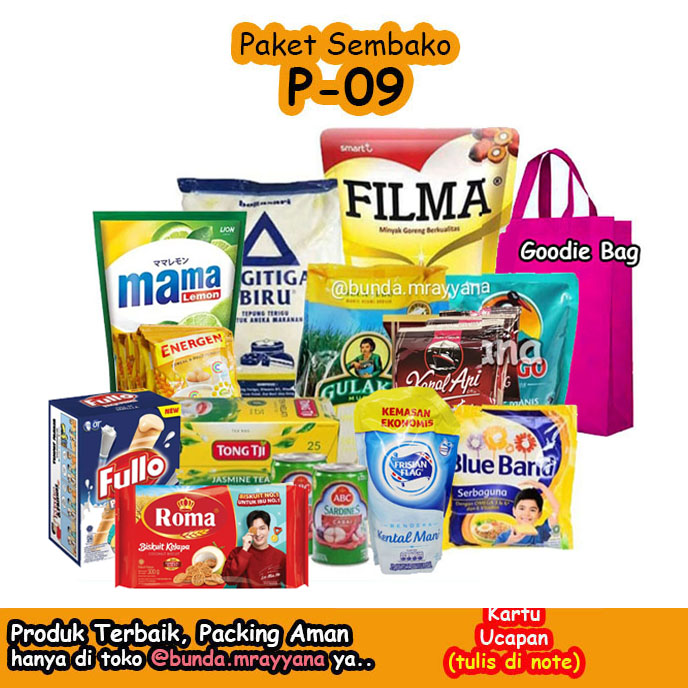 [P-09] Premium Basic Food Package Code P09 (Separate Rice and Tobacco) Sugar Coffee Economical Cheap C…