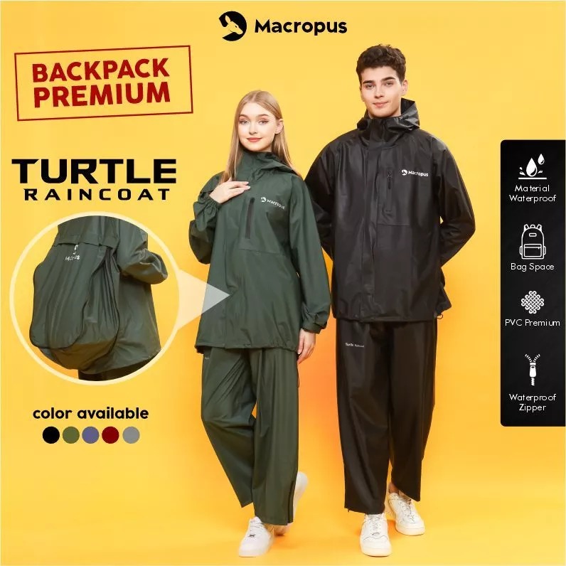 Kangaroo raincoat raincoat one set men/women kangaroo raincoat unisex raincoat Harga 1,000 rupiah*Gratis Ongkir