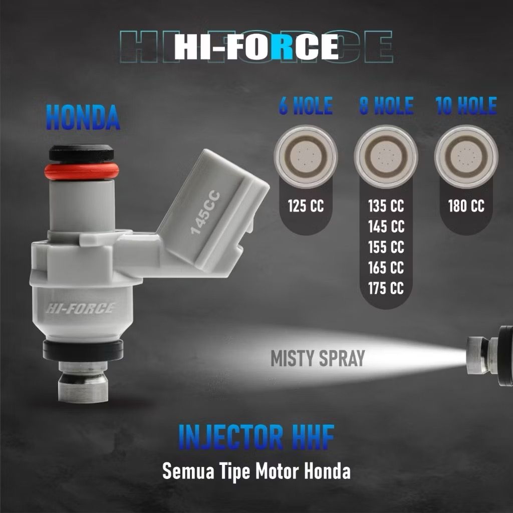 H4r hi-force injector Vario beat scopy Oggy ADV Genio Stylo beat Deluxe Sonic CB CBR CRF supra | SLK motor Harga 175,000 rupiah*Gratis Ongkir