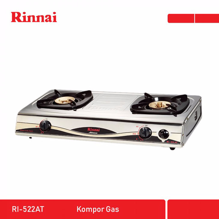 Rinnai 2 Tungku RI-522A (Delux) - Stainless Steel Color | Lazada Indonesia
