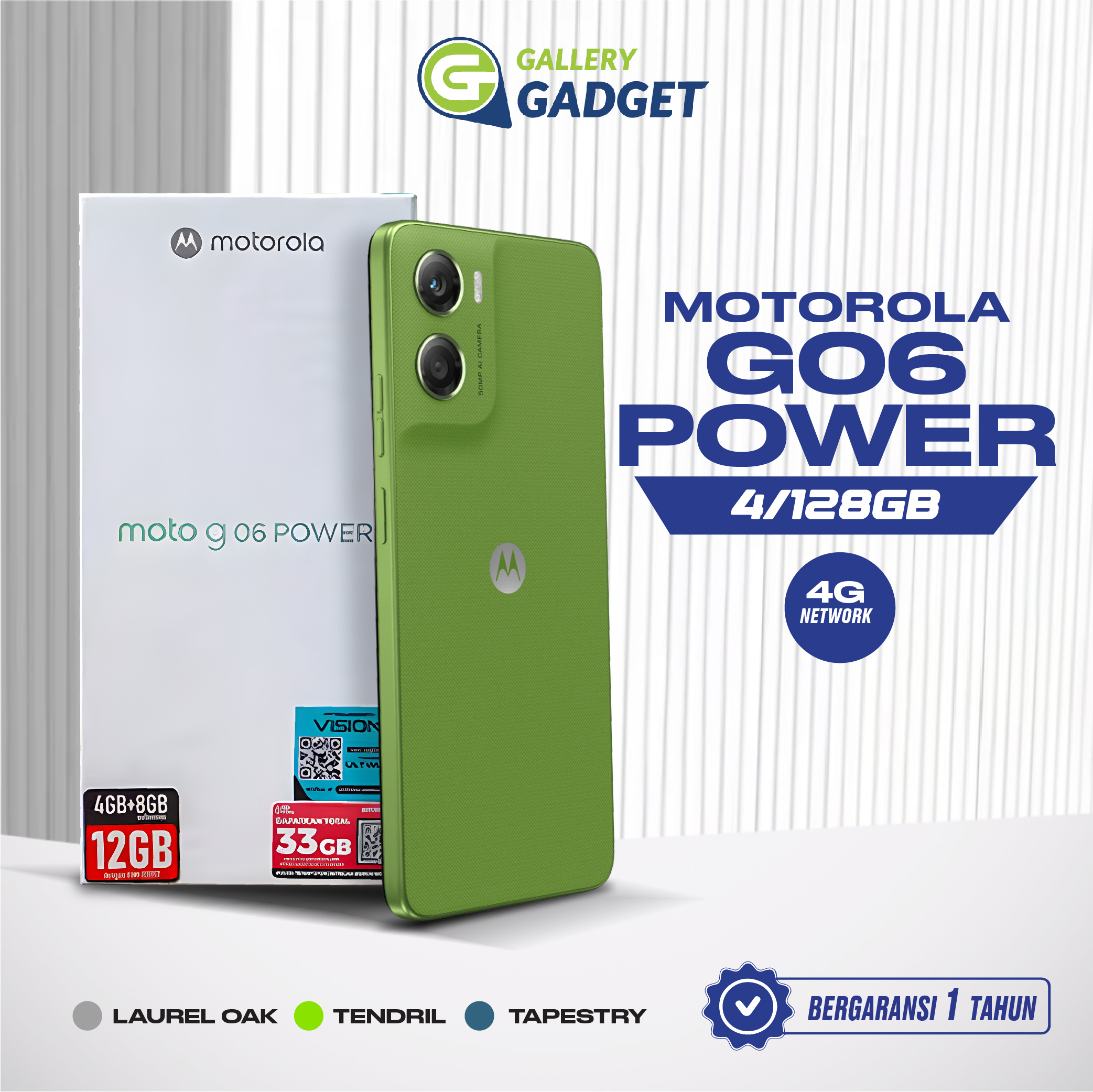 Motorola Moto G06 Power 4/128 Gb Ram 4Gb Rom 128Gb Official Guarantee Harga  1,475,000 Ringgit*Penghantaran Percuma