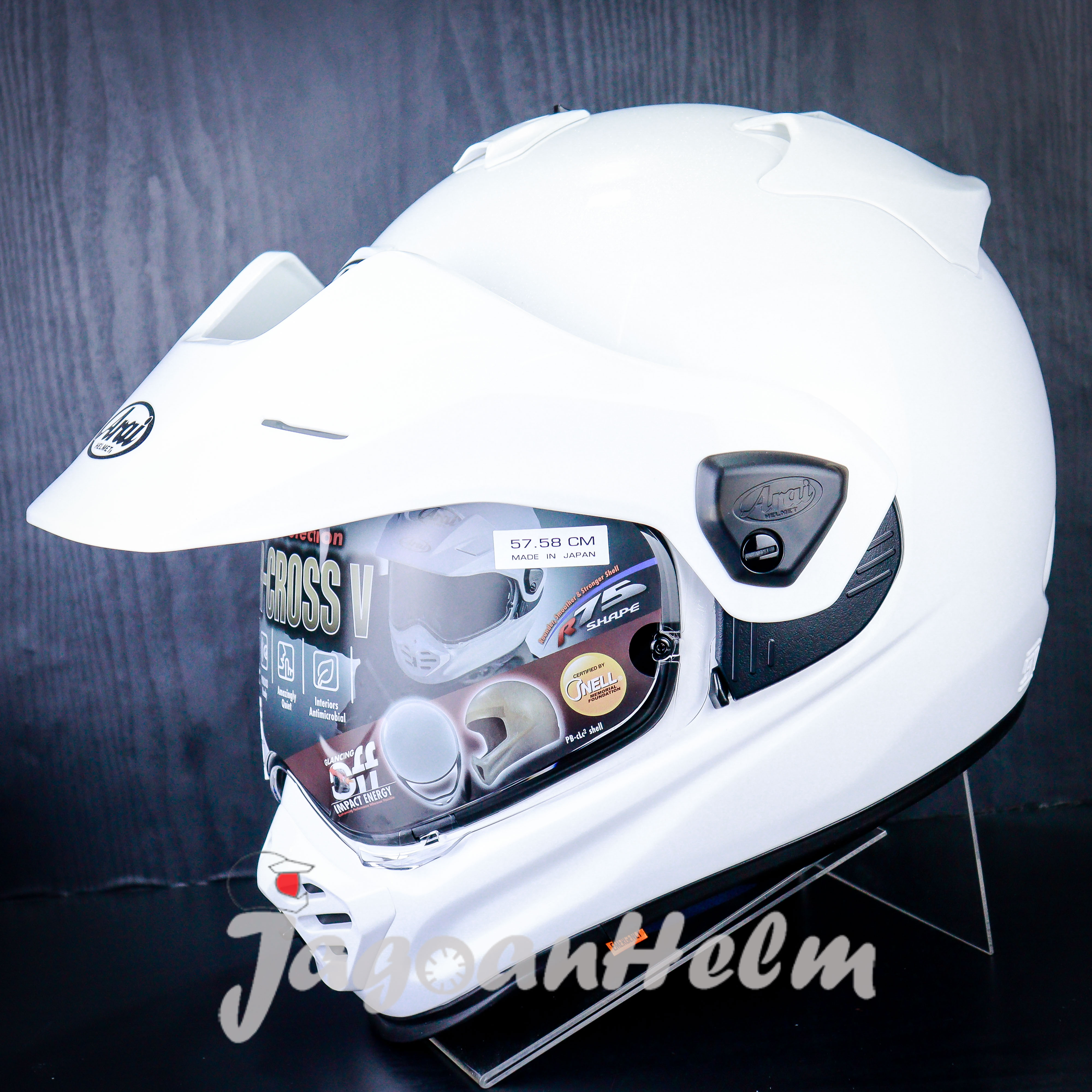 ARAI HELM TOURCROSS V SOLID | WHITE | ARAI TOUR CROSS V SUPER MOTO Harga 10,000,000 rupiah*Gratis Ongkir