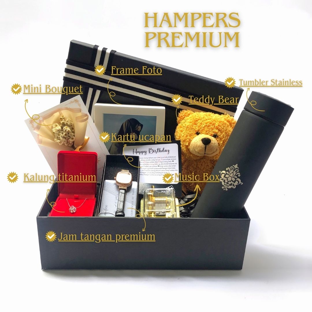 Hampers Kado Ulang tahun Anniversary Wisuda Pernikahan Hampers hadiah box premium terlaris