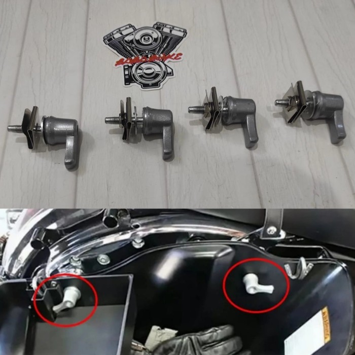 SADDLEBAG LOCK SCREW HARLEY AXE MODEL PENGUNCI SADDLEBAG HARLEY Harga 1,502,000 rupiah*Gratis Ongkir