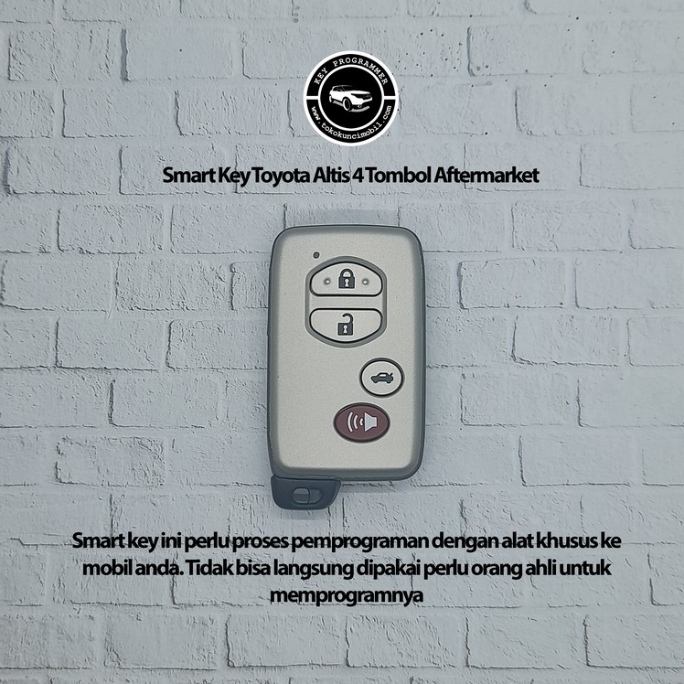 Smart Key Toyota Altis 4 Tombol Aftermarket Harga 1,350,000 rupiah*Gratis Ongkir