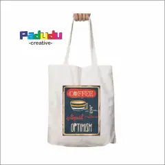 Tas Totebag Resleting COFFEE Signs Coffee Tote Bag Wanita | Pria Tas Belanja