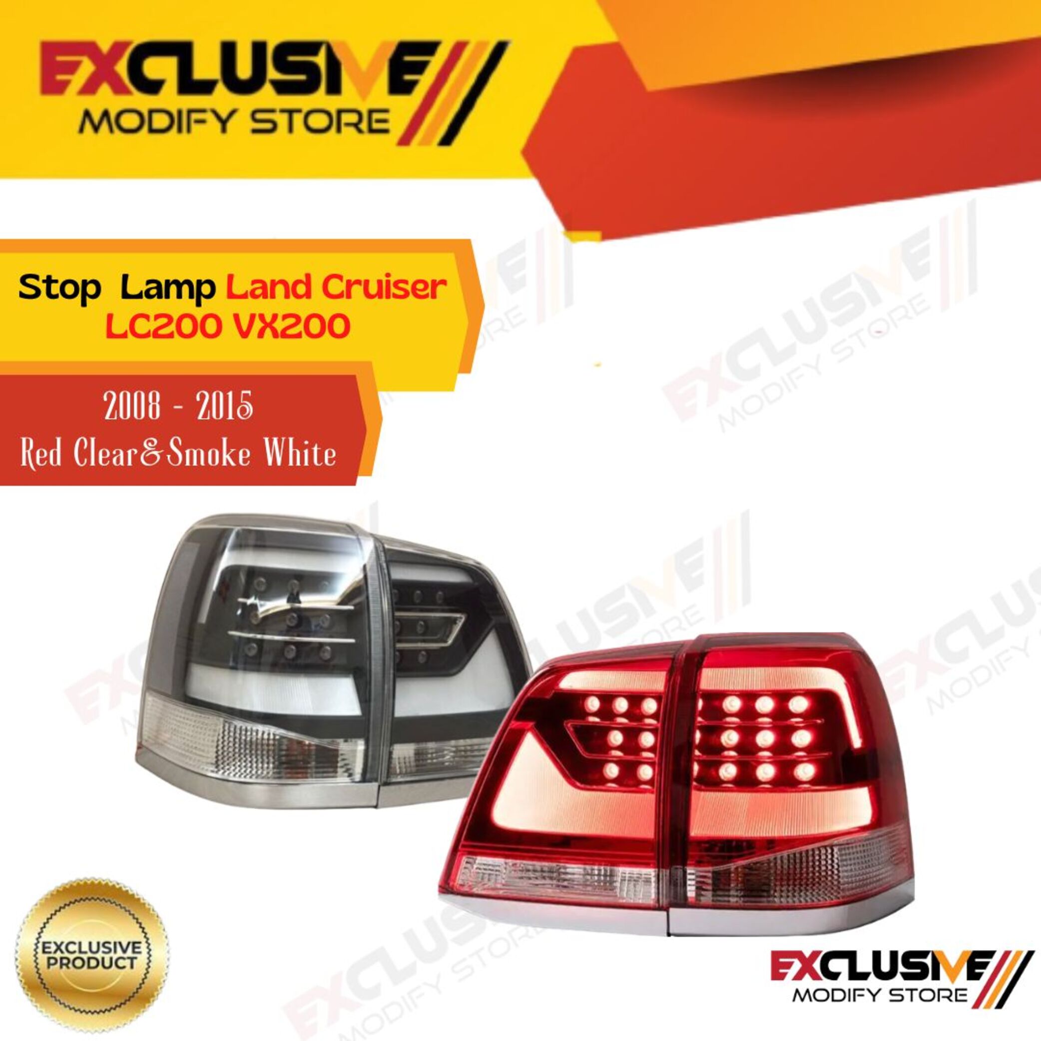 Stop Lamp Landcruiser LC200 VX200 upgrade led bar 2021 style 2008-2015 Harga 3,500,000 rupiah*Gratis Ongkir