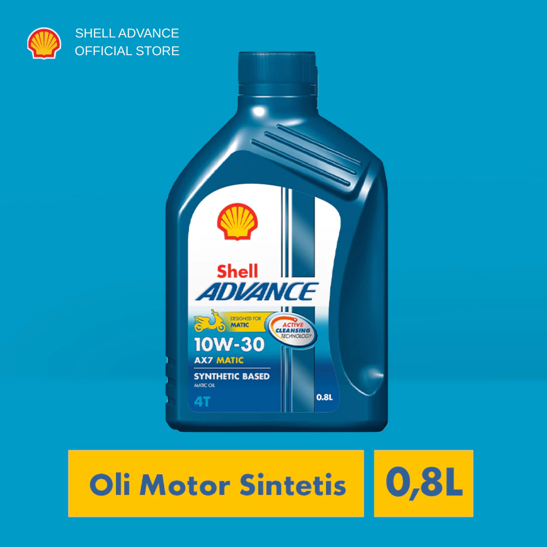 Shell Ax7 Matic 10W30 800 ml 100% Original Oil Vario Beat Scoopy Mio Pxc Nmax Etc. Harga 20,800 rupiah*Gratis Ongkir