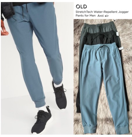 Old Navy Stretch Tech Jogger Pants Unisex Pants Bahan Cotton