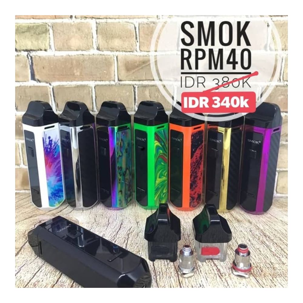 Smok RPM40 Pod Mod by Smok Official Rpm 40 Desain Premium Smok Rpm40 Produk  Best Seller Smok - Lazada