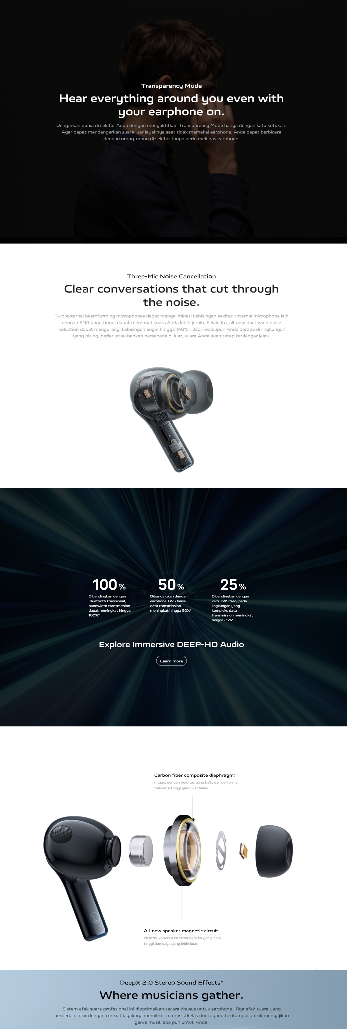 Vivo TWS 2 ANC earphone bluetooth vivo 