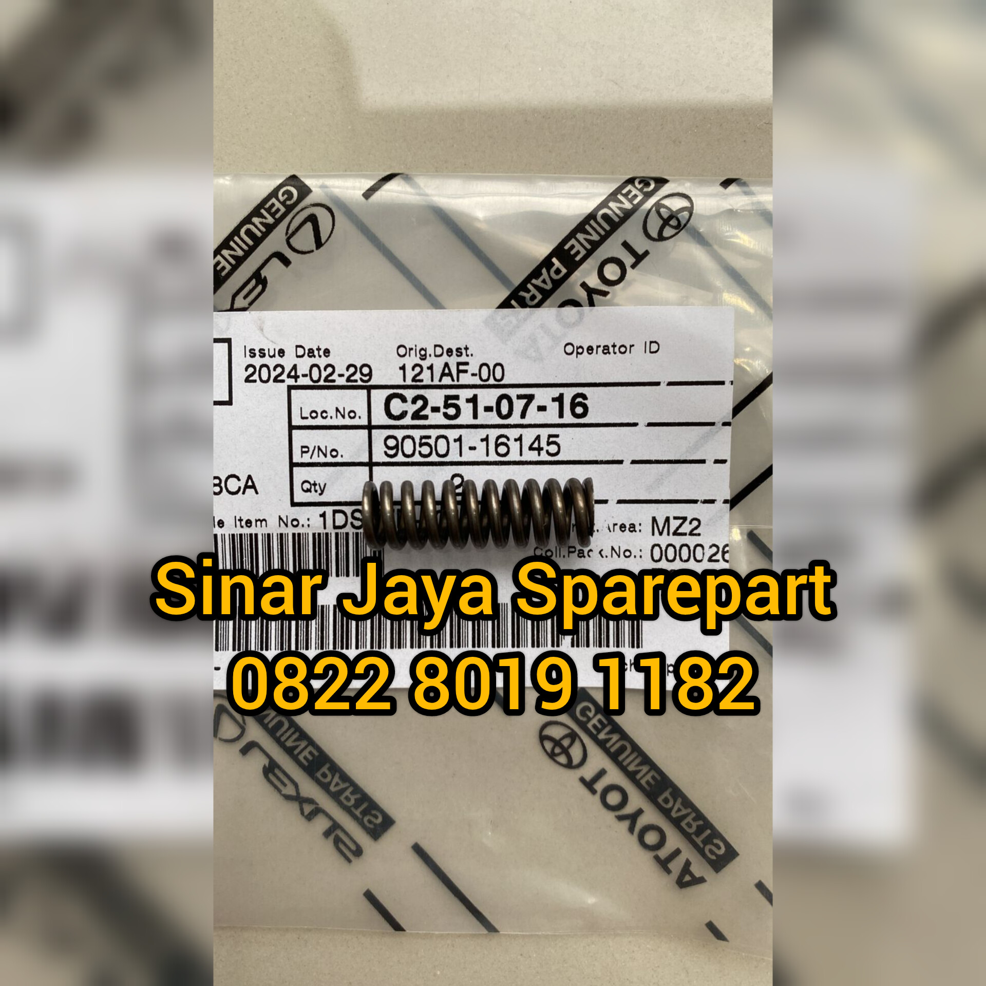 Per Transmisi Atau Spring Compression Toyota Dyna 110 115 125 Hino Dutro 110 125 Original 90501-16145 Harga 100,000 rupiah*Gratis Ongkir