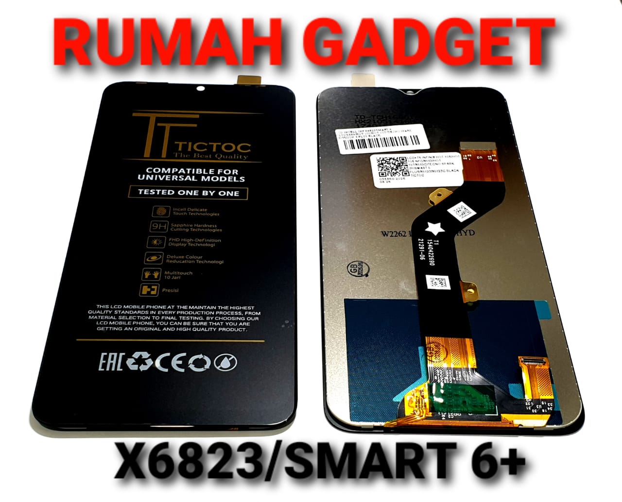 LCD INF X6823/X689/P682L/SMART 6 PLUS/HOT 10S/HOT 10T/TECNO SPARK 7P/VISION 3 PLUS/ITEL P38 PRO BLACK FULLSET TOUCHSCREEN Giá 136,000 Đồng*Miễn phí vận chuyển