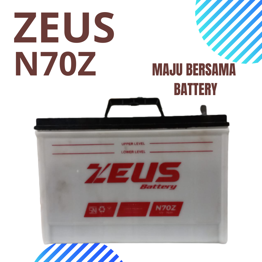 Aki Mobil N70Z Zeus untuk Toyota Kijang Standard Kijang Grand Harga 1,050,000 rupiah*Gratis Ongkir