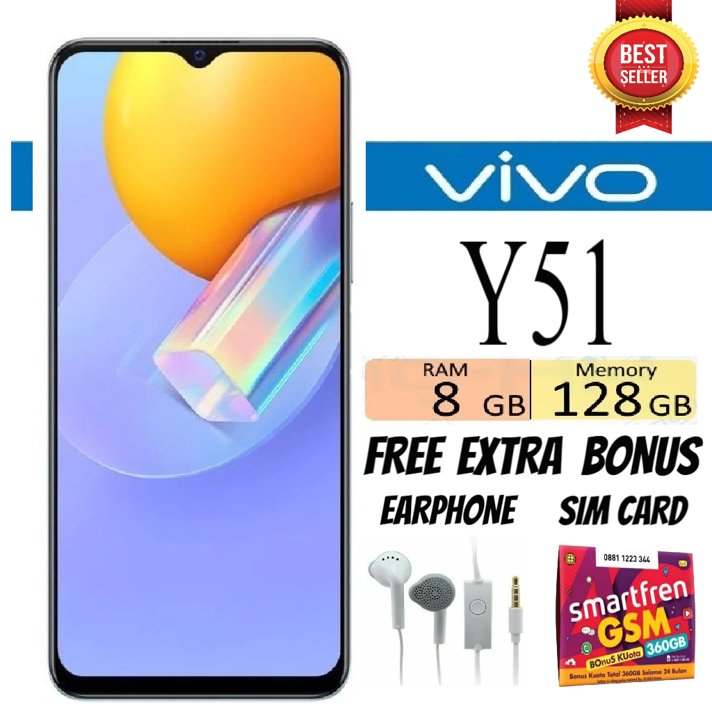 HP VIVO Y51 / y51 RAM 8 GB ROM 128 GB Ex-Garansi Harga 1,800,000 rupiah*Gratis Ongkir