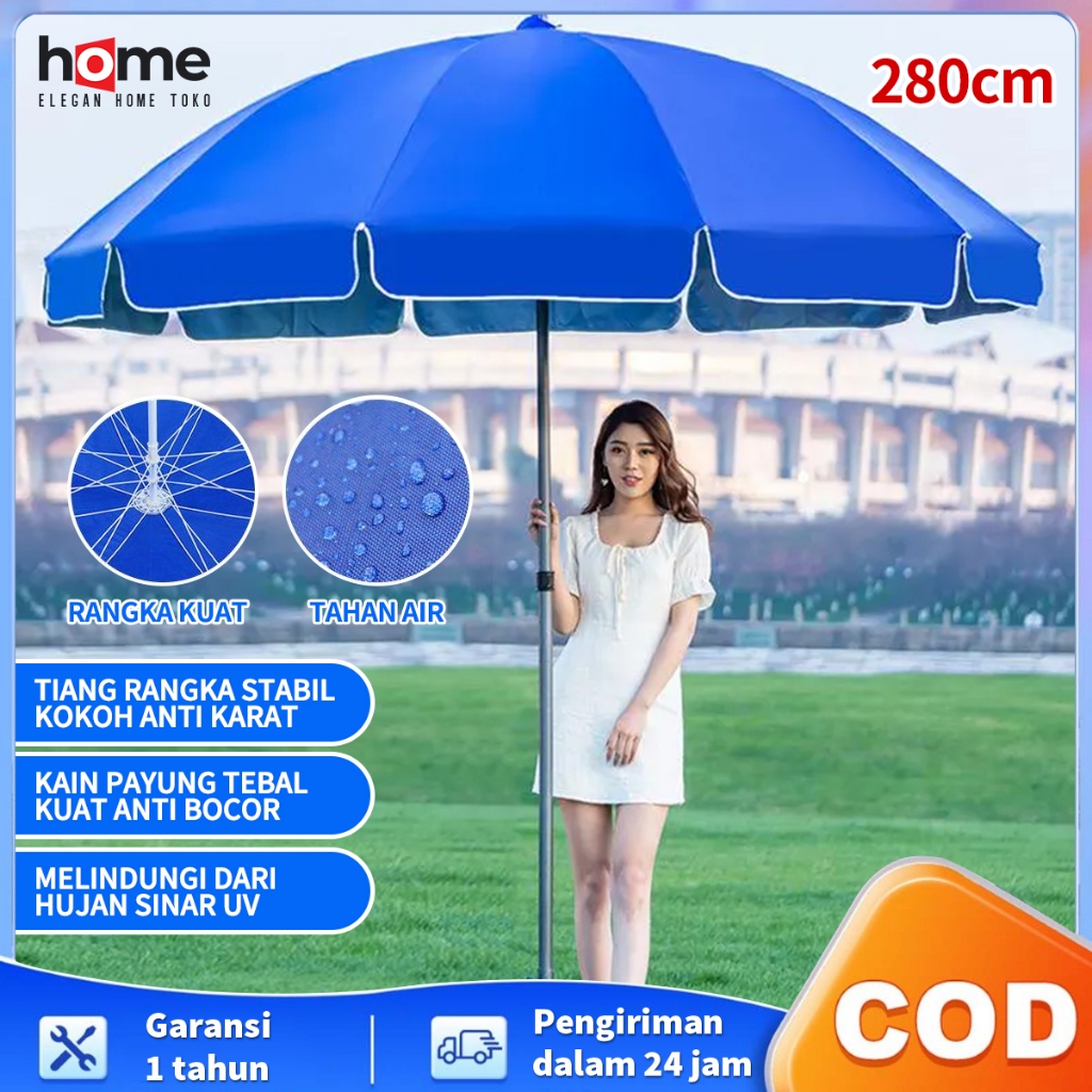 Tent Umbrella 180Cm-280Cm Umbrella for Sale Lapak Tent Large Jumbo Beach Umbrella with Cover Harga 69,800 rupiah*Gratis Ongkir
