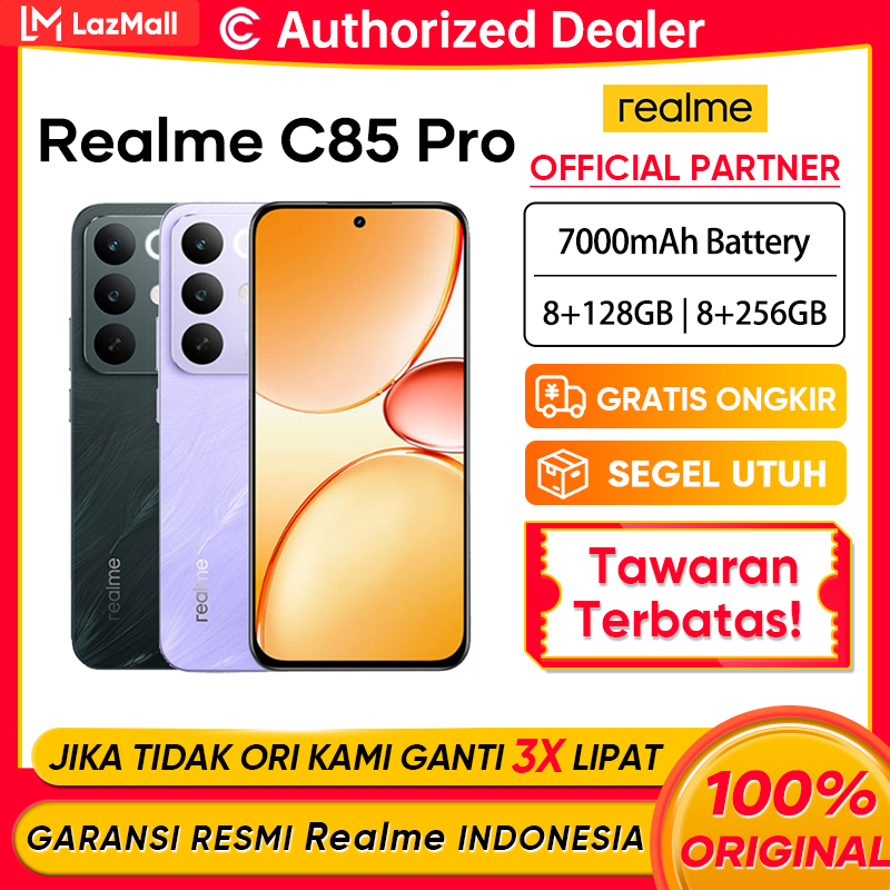 Realme C85 Pro (8/128Gb)(8/256Gb)Ip69 Pro Water Resistance 4000Nit Ultra Bright Amoled Official Warranty Giá 2,599,000 Đồng*Miễn phí vận chuyển