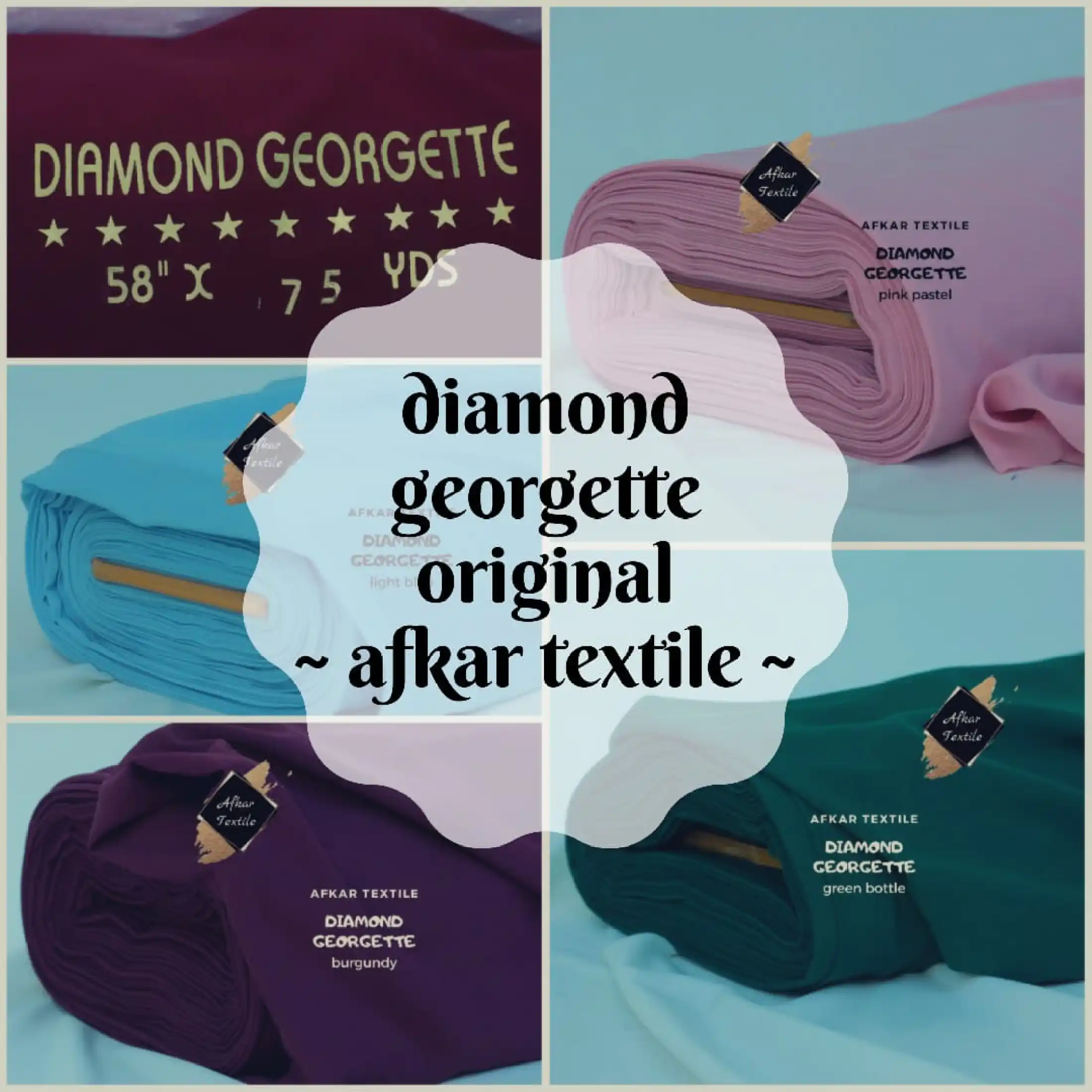 0 5meter Kain Diamond Stretch Italiano Diamond Crepe Georgette Original Import Tidak Jual Kw Lazada Indonesia