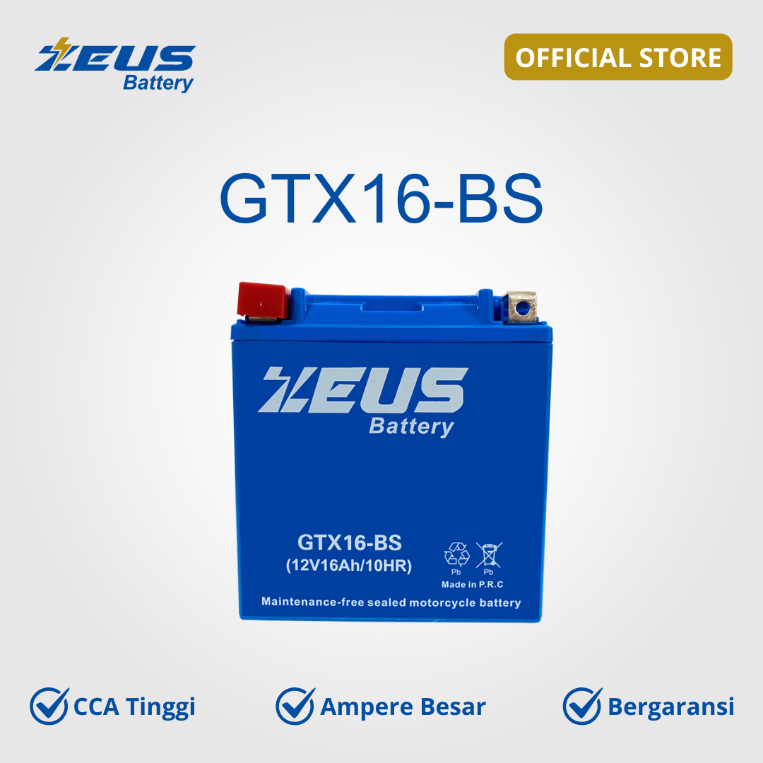 Aki Motor Suzuki VS1400GL Intruder dan VZR1800 GTX16-BS MF Harga 1,300,000 rupiah*Gratis Ongkir