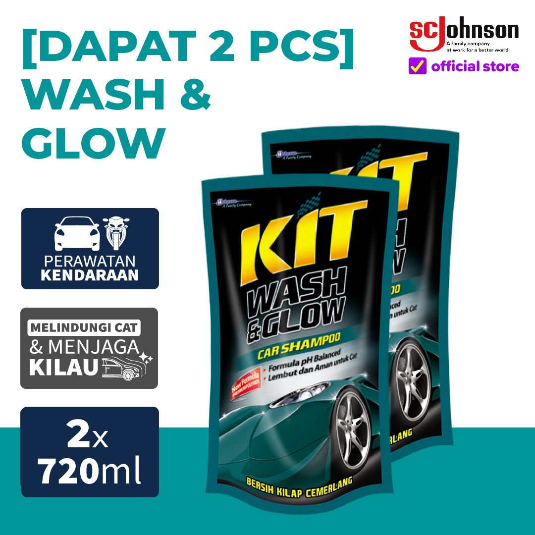 (Dapat 2Pcs) Kit Wash & Glow Pouch 720mL Harga 23,361 Ringgit*Penghantaran Percuma