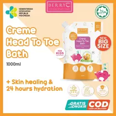 BerryC Creme Head to Toe Wash Kids Care Natural Sabun & Shampo 3in1