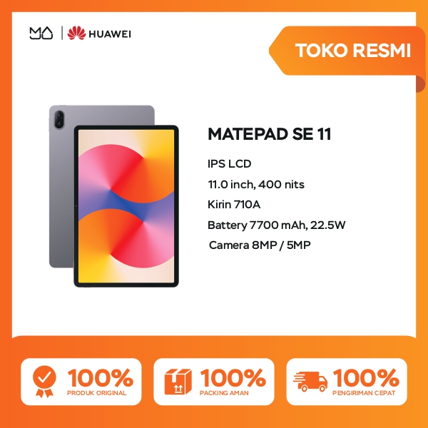 HUAWEI MatePad SE 11" Tablet [6+128GB] | FHD+ Eye Comfort Display | 7700mAh | Garansi Resmi Harga  2,599,000 Ringgit*Penghantaran Percuma