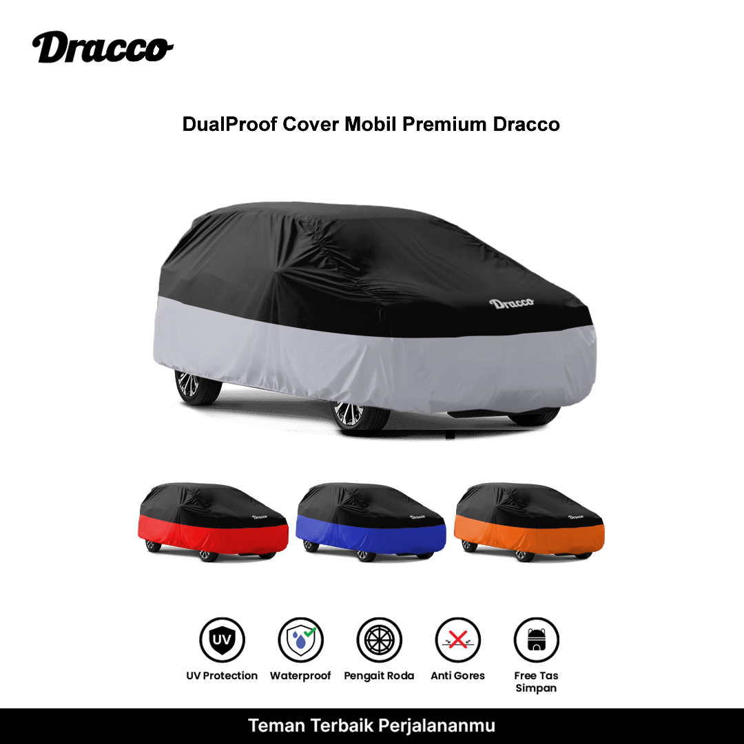 Dracco Car Cover for Toyota Veloz Dualproof Waterproof Anti-Scratch Uv Protection Free Storage Bag Harga 283,200 rupiah*Gratis Ongkir