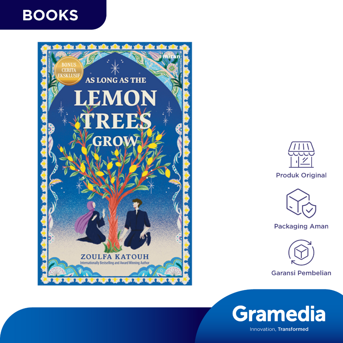 Gramedia novel books as long as the lemon trees grow (replace 2025) Harga 154,000 Ringgit*Penghantaran Percuma