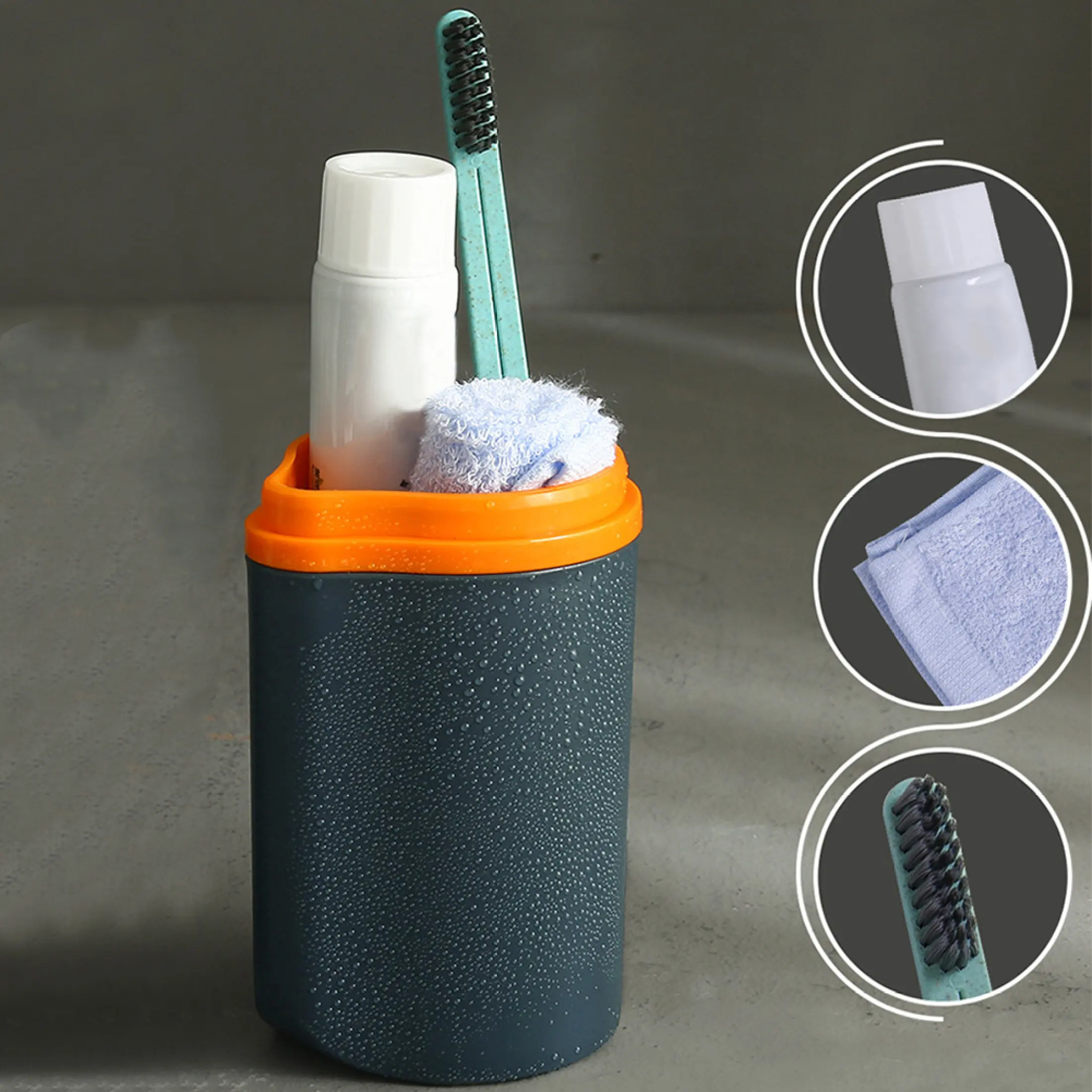 portable toothbrush with toothpaste