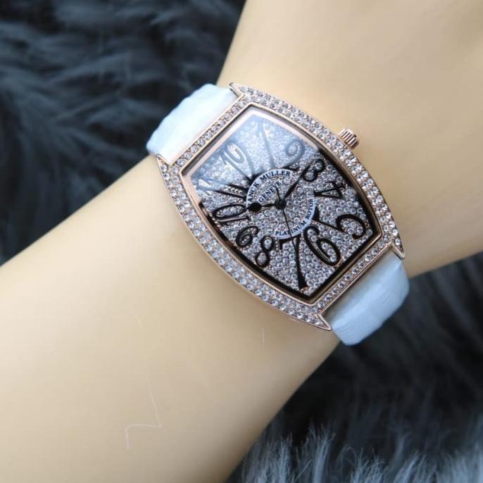 Jam Tangan Franck Muller Platinum Rotor Diamond Numberic Pink - Main Image