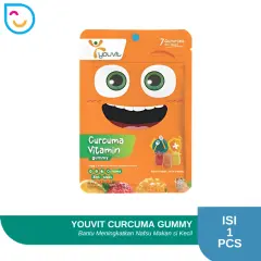 Youvit Multivitamin Gummy Curcuma 7 Gummy Vitamin Penambah Nafsu Makan Anak