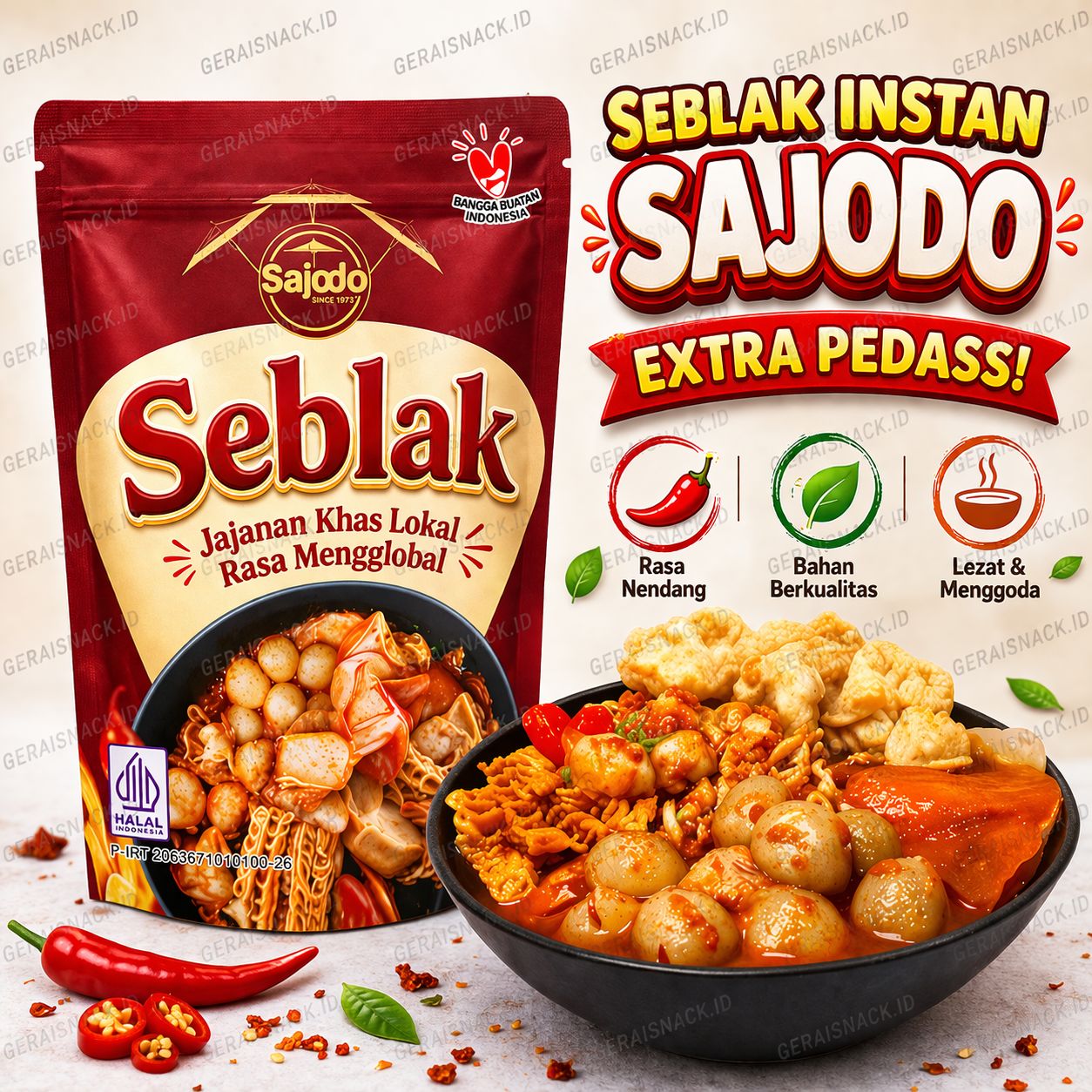 セール❗早者勝ち‼️Seblak 10袋セット Seblak Rempah Autentik Kylafood Khas Bandung 120g Seblak Multipack