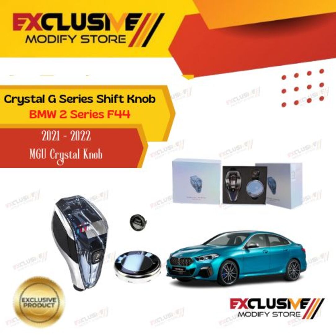 Vstar crystal gear shift knob (RHD) for BMW 2 Series F44 2021 - 2022 Harga 3,850,000 rupiah*Gratis Ongkir