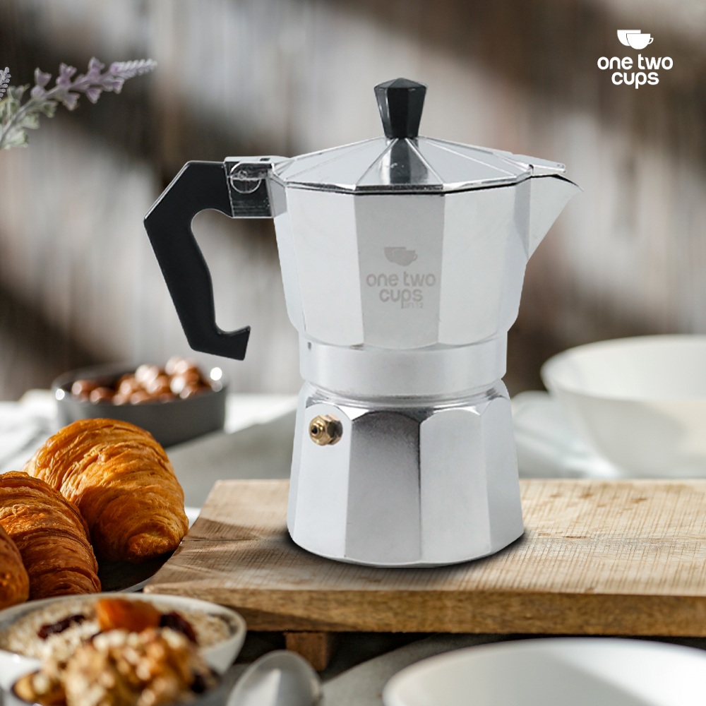 Can Espresso Coffee Maker Moka Pot Coffee Pot 150ml 3 Cups - Silver