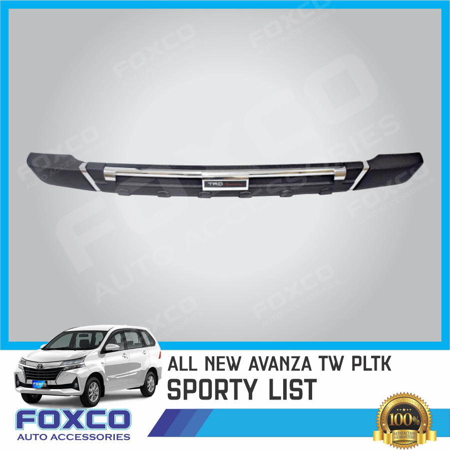 Rear bumper guard/bumper guard all new Avanza list Chrome no lamp Harga 550,000 rupiah*Gratis Ongkir
