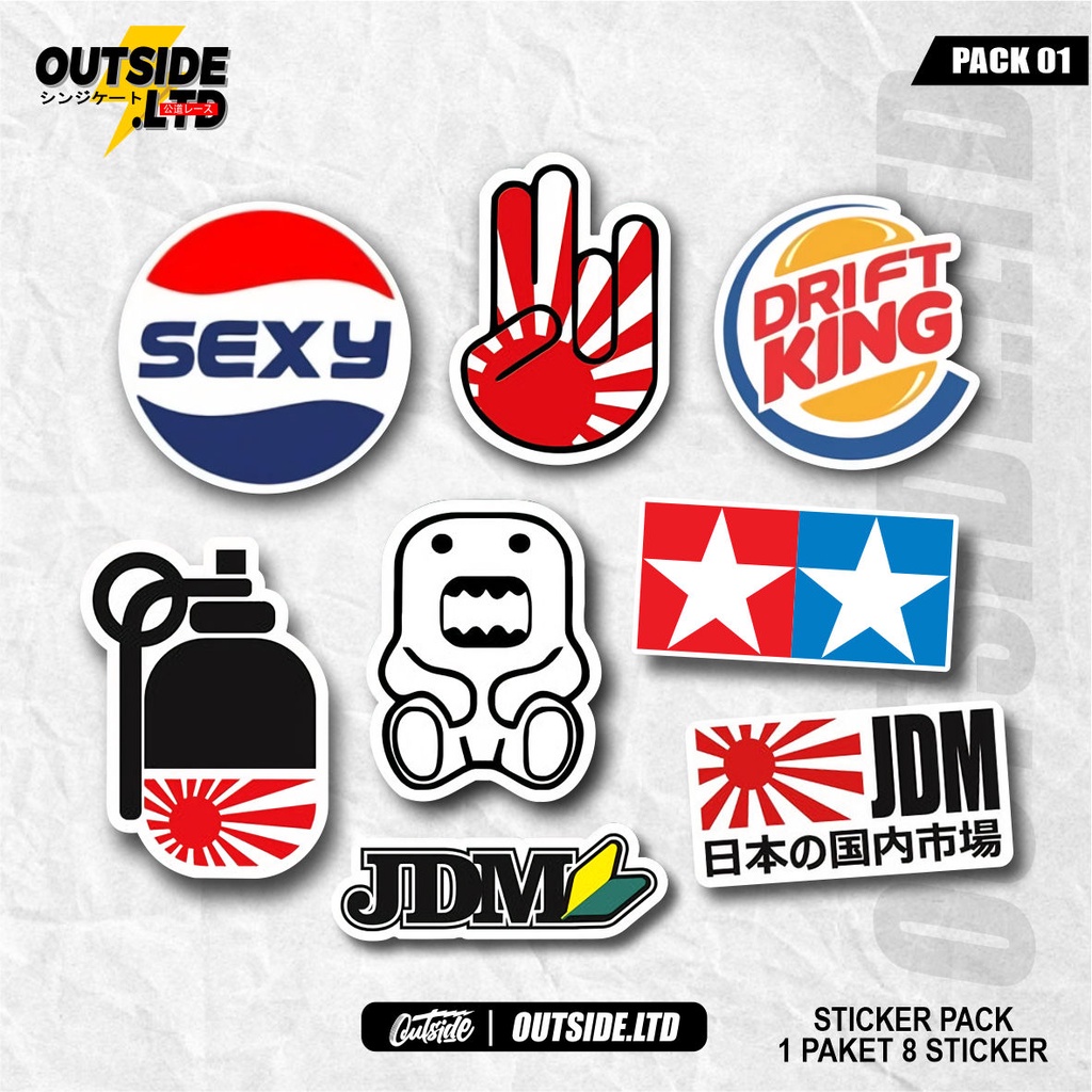 STICKER PACK RACING, SRIKER JDM MOBIL Giá 16,000 Đồng*Miễn phí vận chuyển