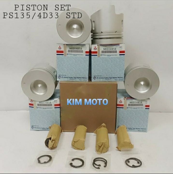 PISTON SEHER SET PS135 4D33 SIZE STD BAJA Harga 1,400,000 rupiah*Gratis Ongkir