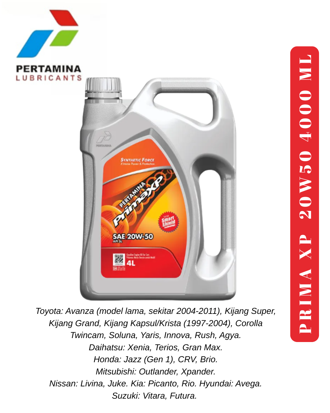 Original Prima Xp Mesran Super Meditran Sx Fastron Oil for Toyota Daihatsu Honda Mitsubishi Cars Harga 64,600 rupiah*Gratis Ongkir
