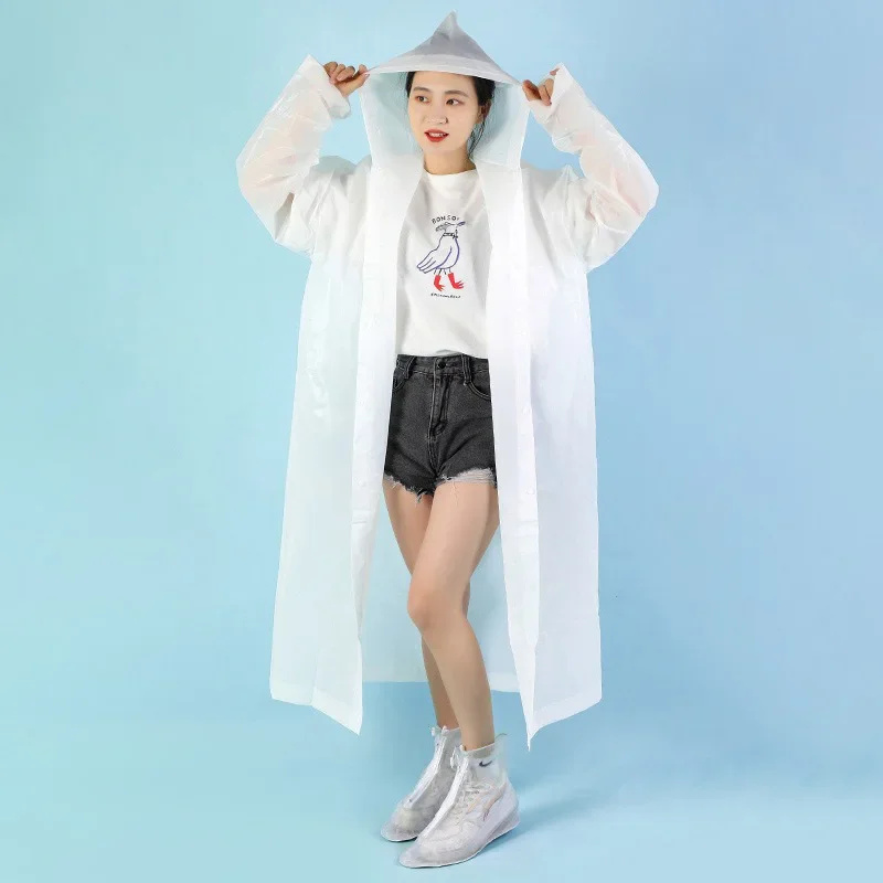 Adult Eva Raincoat, Thick and Lightweight Material, Can Be Used Repeatedly Harga 14,365 rupiah*Gratis Ongkir