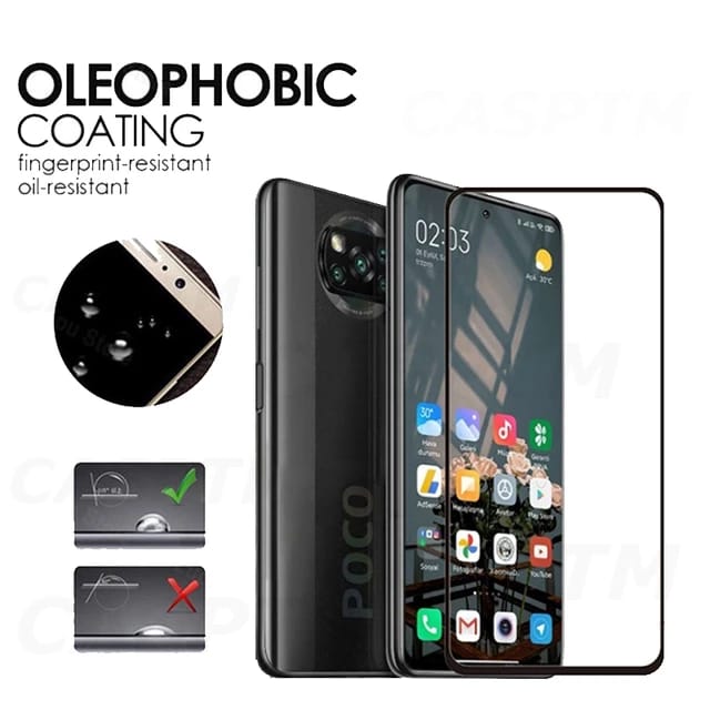 Screen Protector Poco X3 Glass Tempered Glass Full Screen Cover