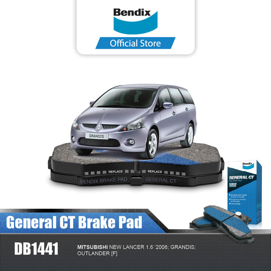 Bendix Kampas Rem Depan Brake Pad Mobil Mitsubishi Grandis - DB1441GCT Giá 504,100 Đồng*Miễn phí vận chuyển