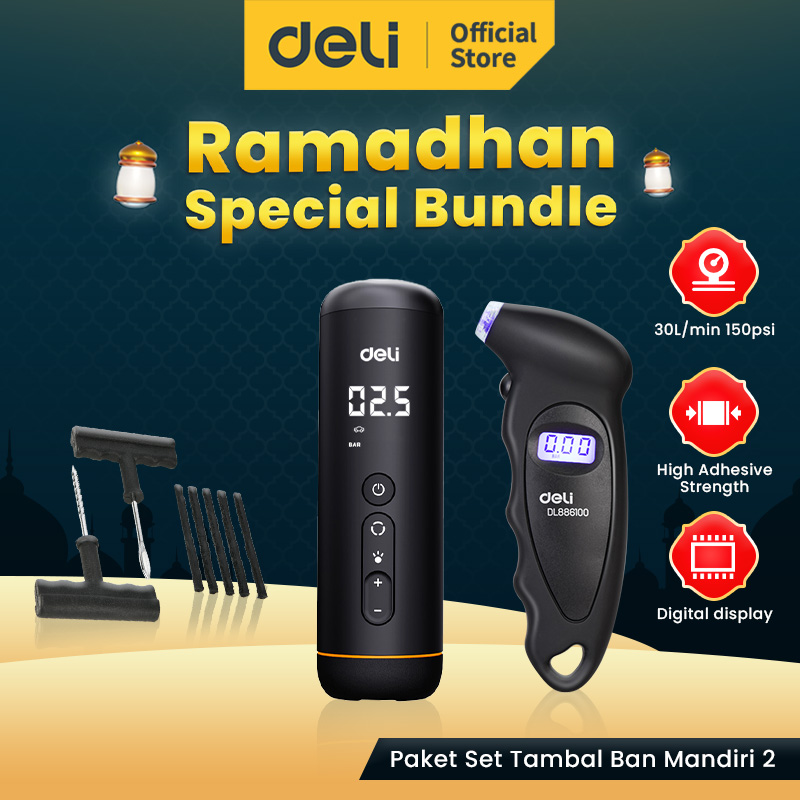 Deli Paket Tambal Ban Tubles Set Lengkap DL-MINI1 Harga 452,400 rupiah*Gratis Ongkir