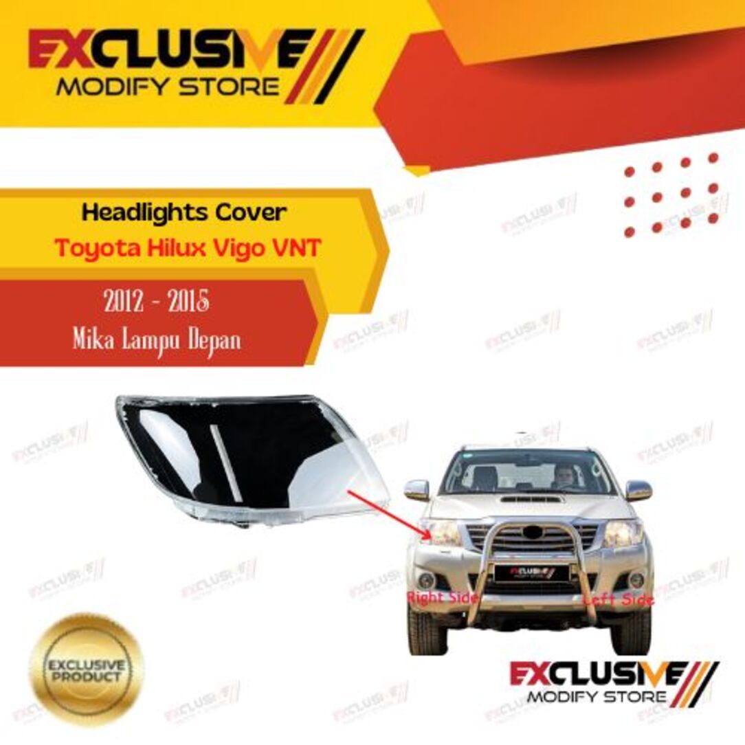Toyota Hilux Vigo VNT headlight Mica lamp (2012 - 2015) OEM quality Giá 515,000 Đồng*Miễn phí vận chuyển