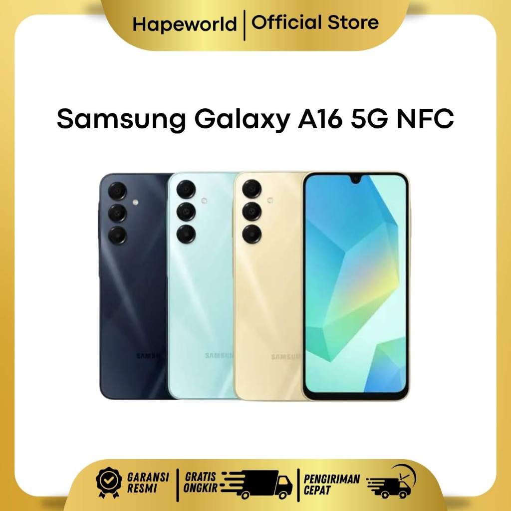 SAMSUNG GALAXY A16 5G NFC 8/256GB-GARANSI RESMI Harga 3,399,000 rupiah*Gratis Ongkir