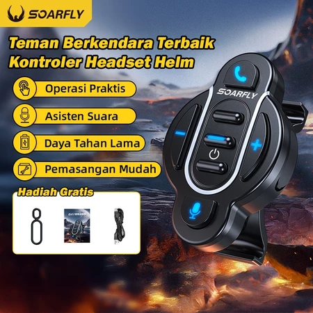 Soarfly motorcycle Bluetooth controller, Bluetooth headset controller for Moto bike Bluetooth Harga 79,900 rupiah*Gratis Ongkir